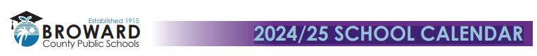  2024/25 School Calendar
